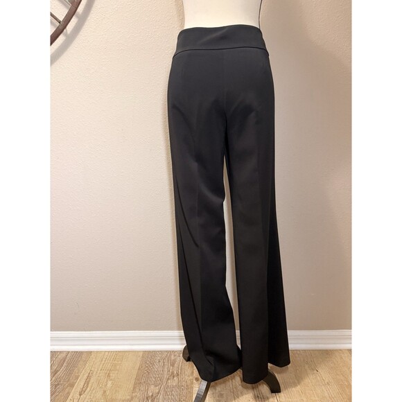 Ann Taylor Pants 6 Trousers Black Wide Leg Side Zip EUC - Picture 2 of 5